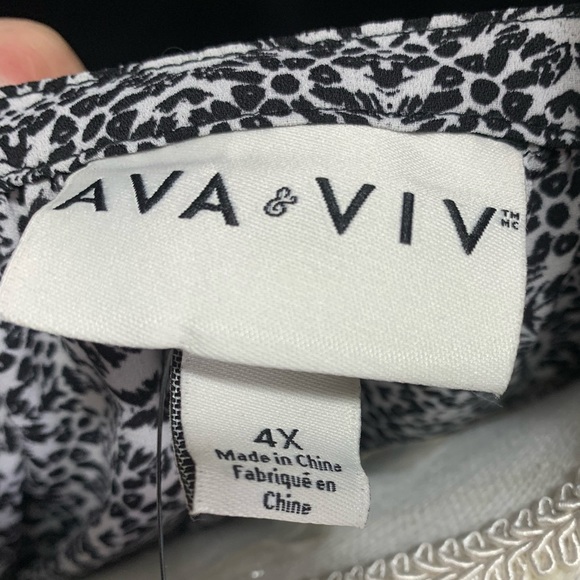 NWT Ava & Viv Blouse 4XL - Picture 9 of 12